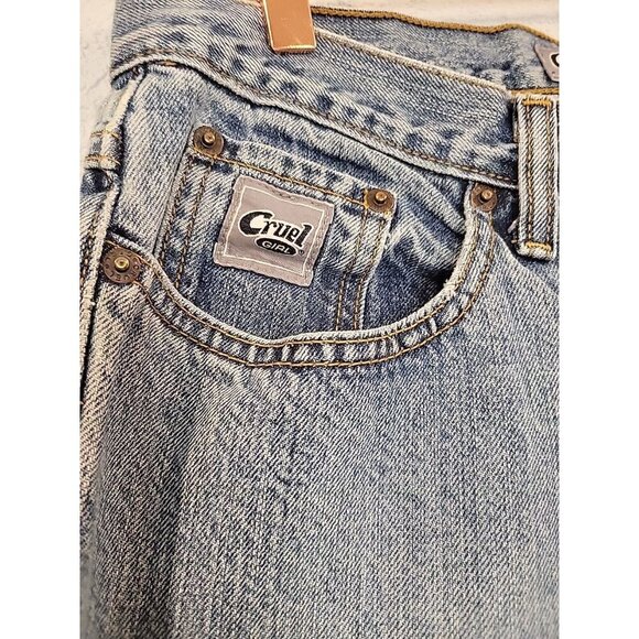 Cruel Girl Vintage Low Rise Relaxed Fit Straight Leg Jeans Women‎ 15 L - Picture 4 of 8